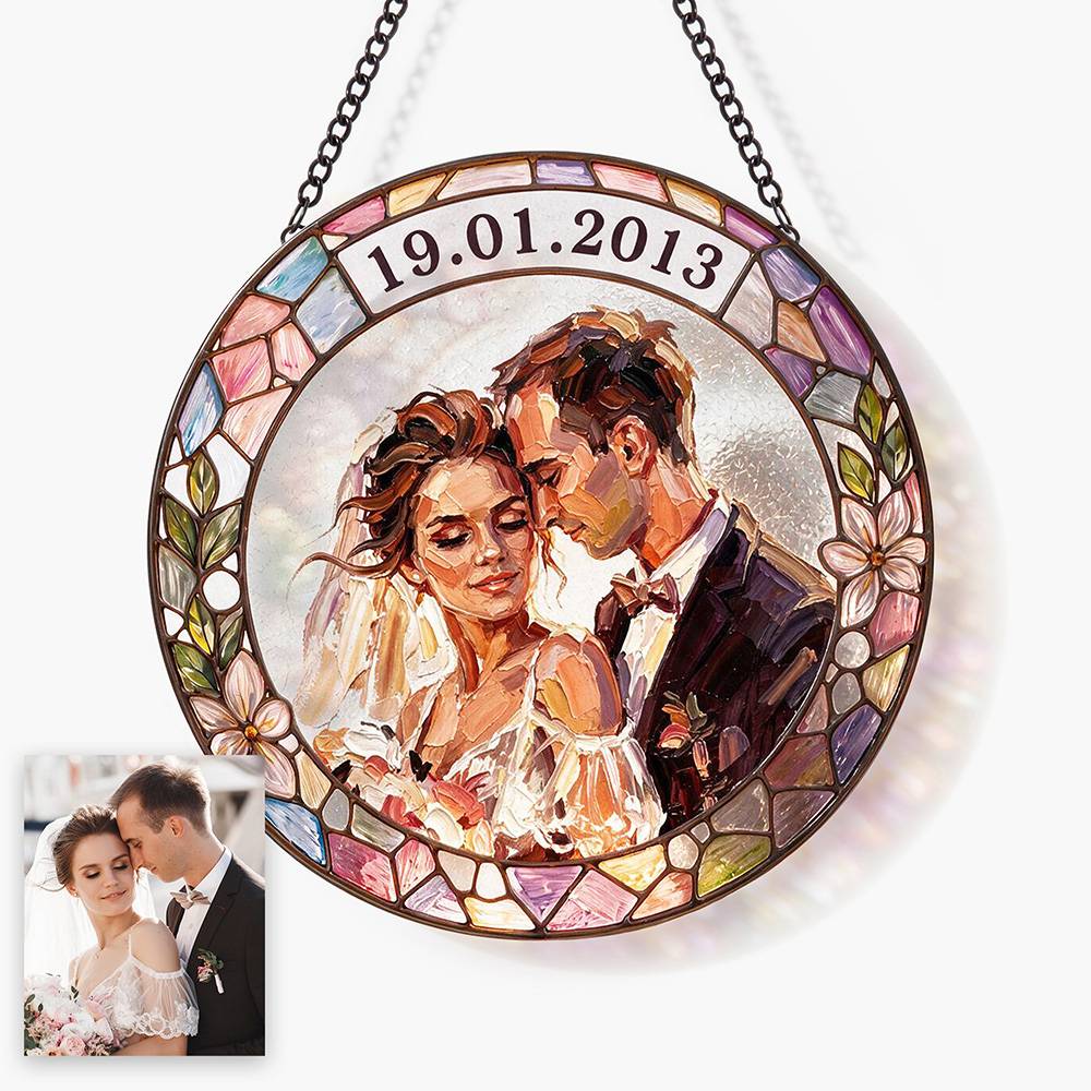 Love in Light – Custom Wedding Suncatcher-6 Love in Light – Custom Wedding Suncatcher-6 product photo