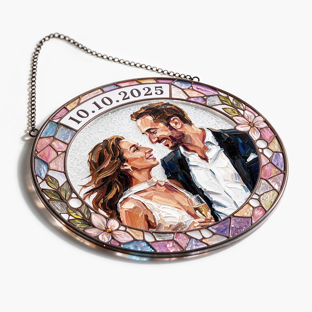 Love in Light – Custom Wedding Suncatcher-8 Love in Light – Custom Wedding Suncatcher-8 product photo