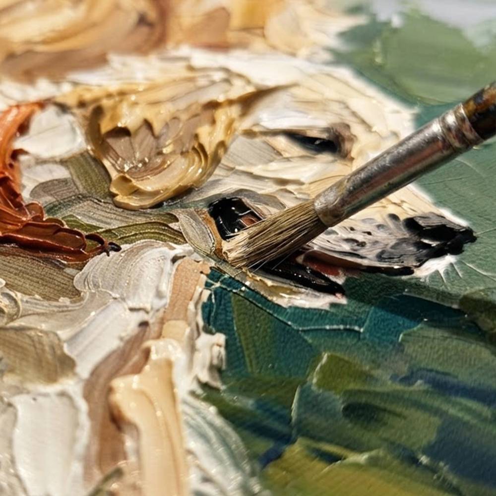 Hand-Embellished Oil Painting Canvas Wall Art-10 Hand-Embellished Oil Painting Canvas Wall Art-10 product photo
