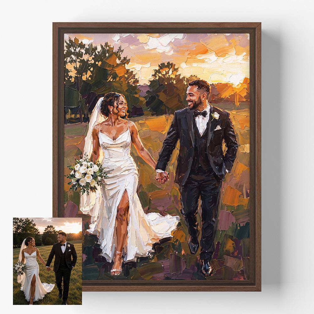 Hand-Embellished Oil Painting Canvas Wall Art-5 product photo