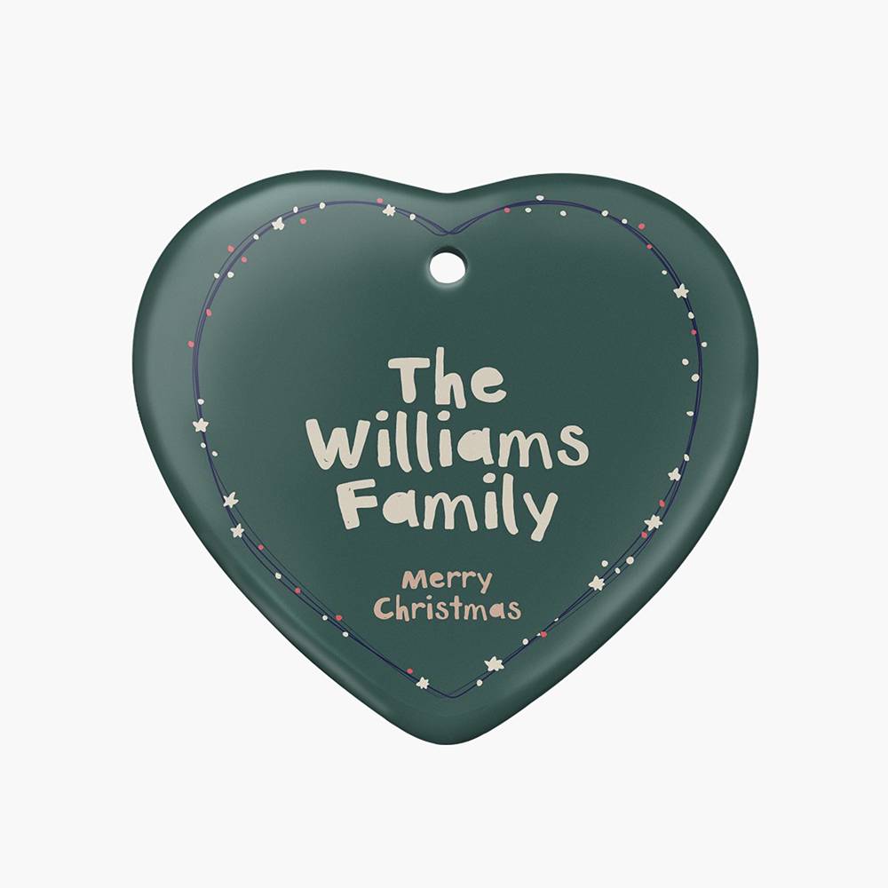 Warm Wishes – Custom Family Christmas Ornament Set of Three-3 product photo
