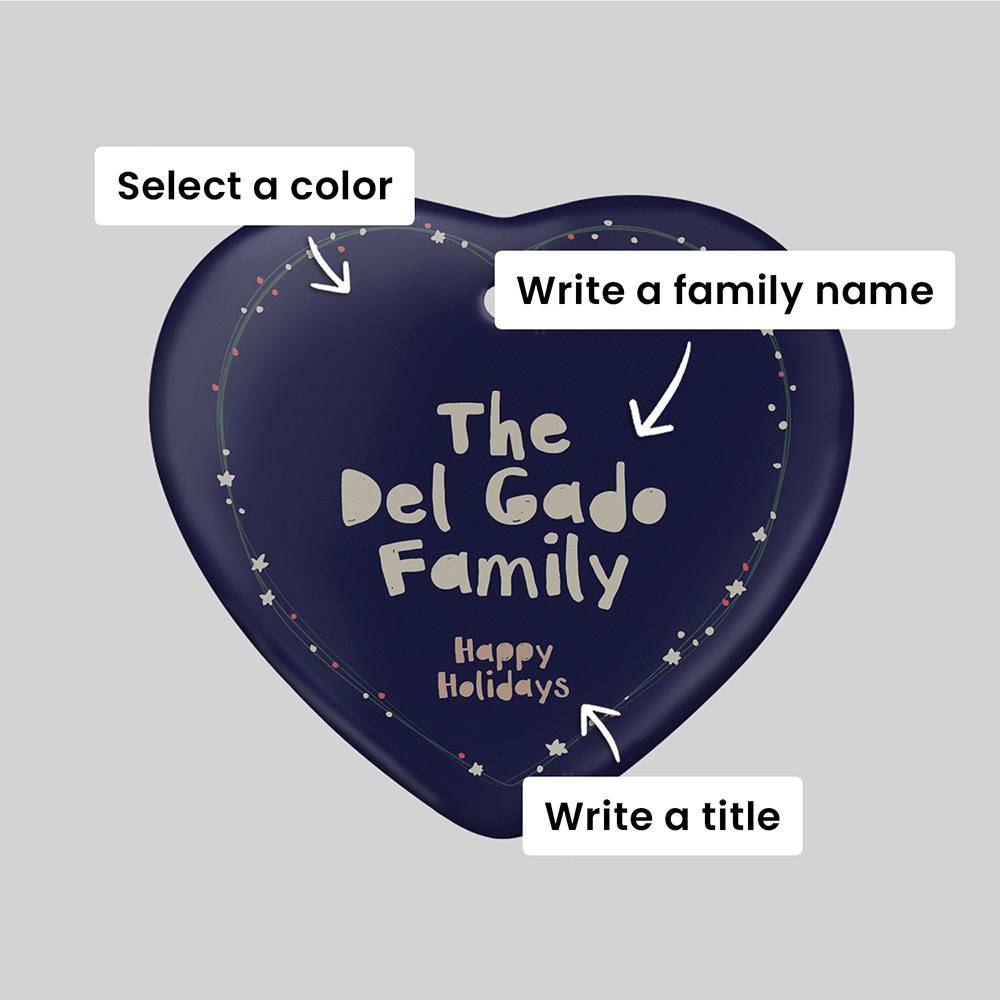 Warm Wishes – Custom Family Christmas Ornament Set of Six-5 Warm Wishes – Custom Family Christmas Ornament Set of Six-5 product photo