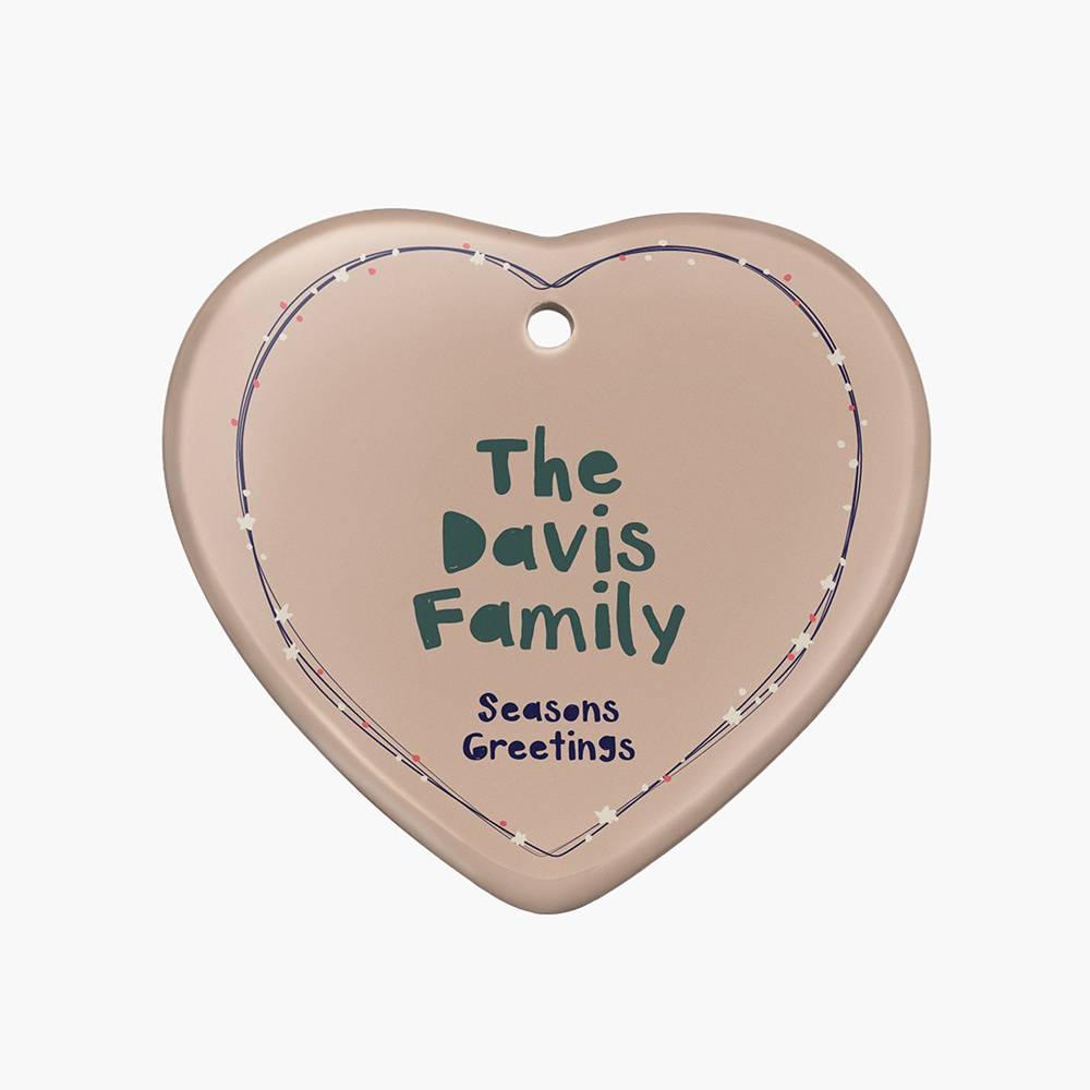 Warm Wishes – Custom Family Christmas Ornament Set of Six-7 Warm Wishes – Custom Family Christmas Ornament Set of Six-7 product photo