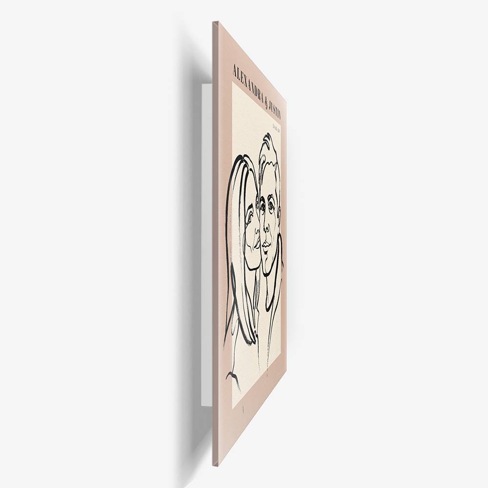 In One Stroke - Custom Portrait Acrylic-8 product photo