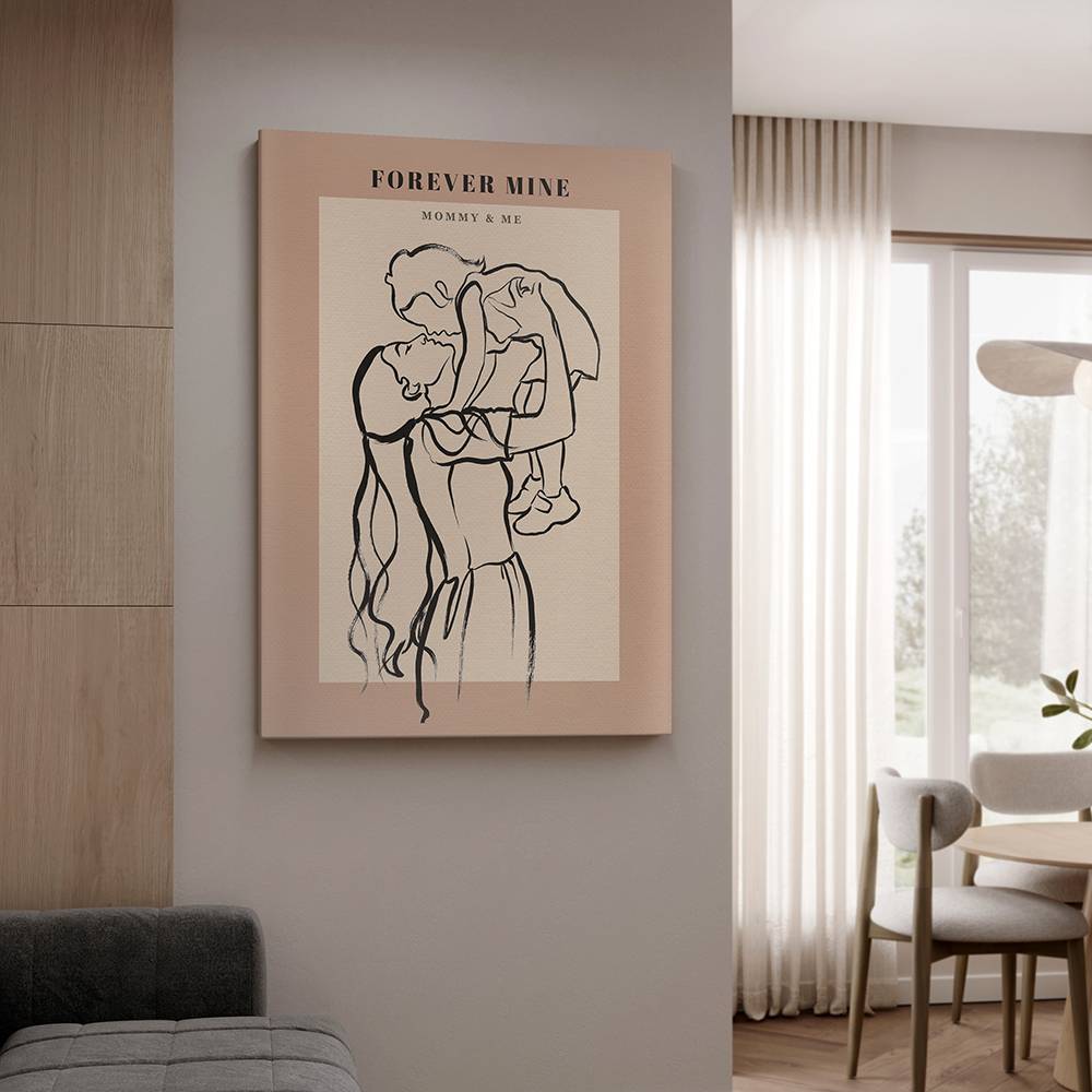 In One Stroke - Custom Portrait Acrylic-8 product photo