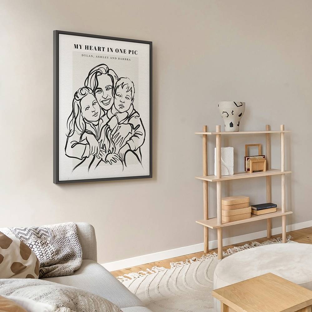 In One Stroke - Custom Portrait Canvas-7 product photo