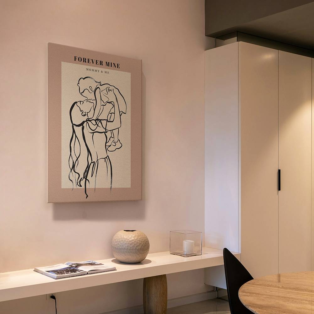 In One Stroke - Custom Portrait Metal-8 product photo