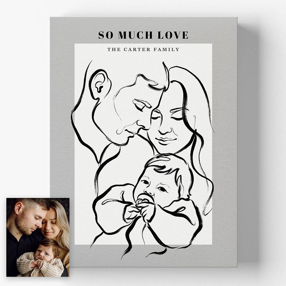 In One Stroke - Custom Portrait Metal-7 product photo