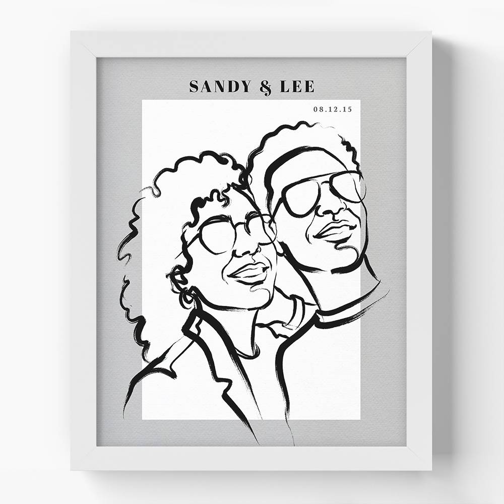 In One Stroke - Custom Portrait Print-1 product photo