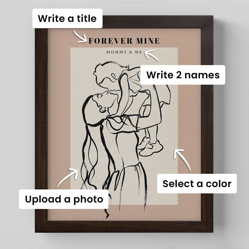 In One Stroke - Custom Portrait Print-4 product photo