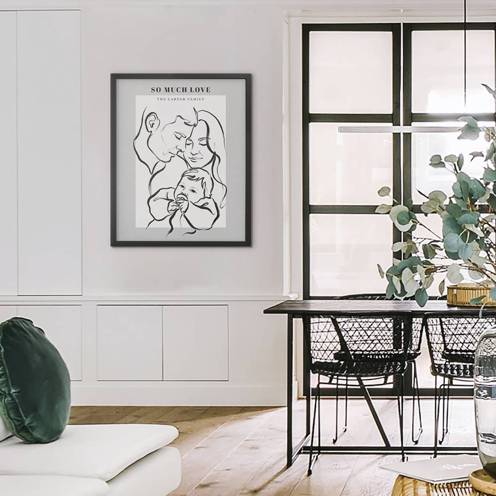 In One Stroke - Custom Portrait Print-8 product photo