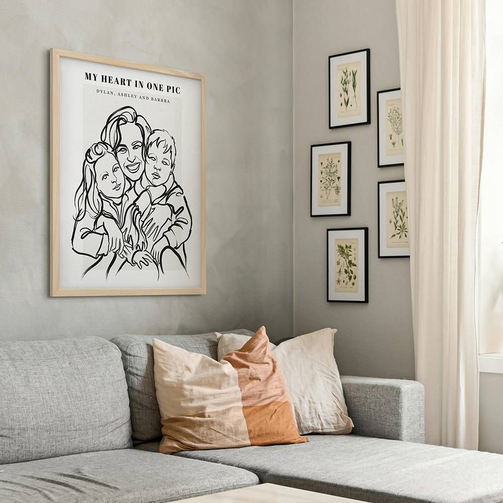 In One Stroke - Custom Portrait Print-12 product photo