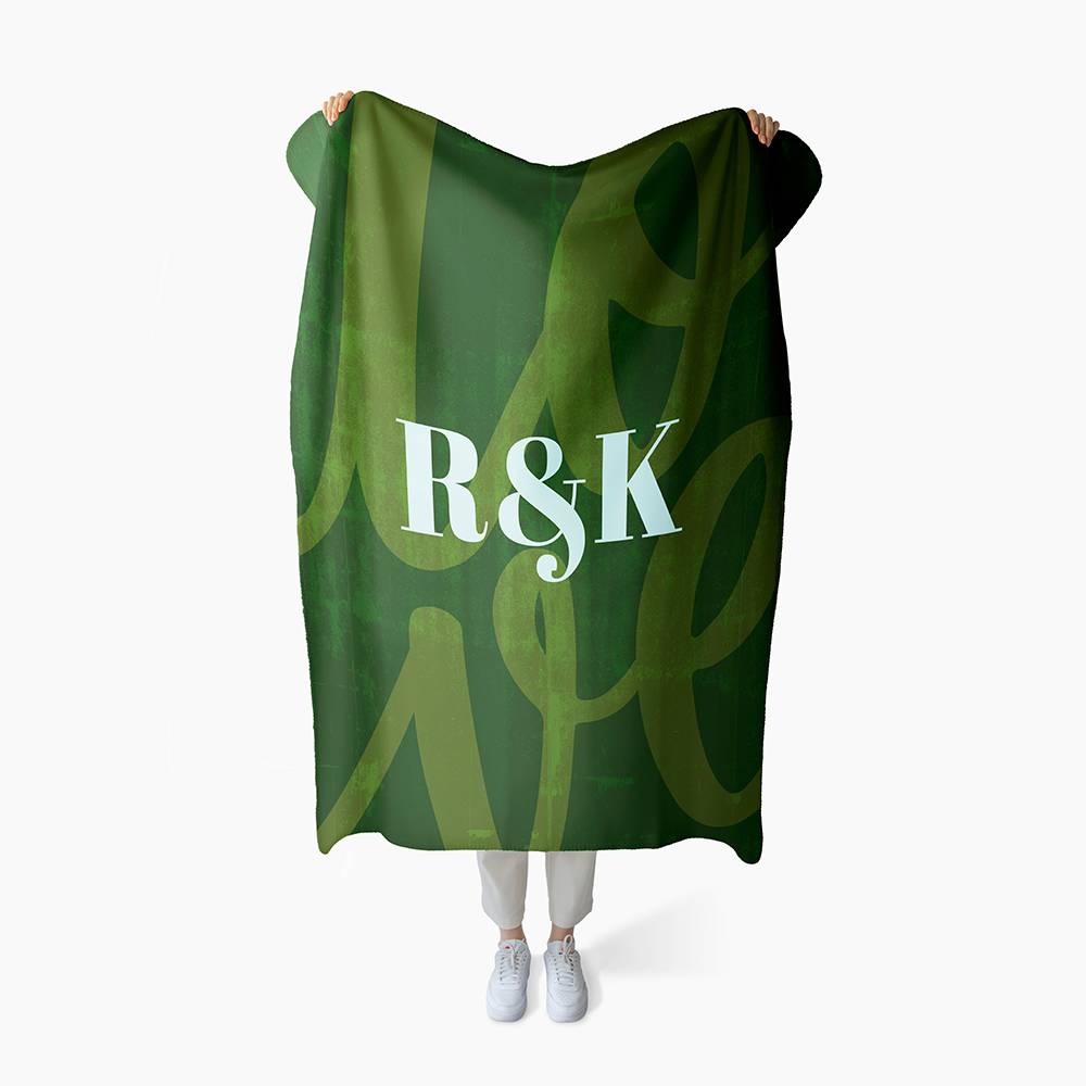 Initials of Love - Custom Blanket-4 product photo