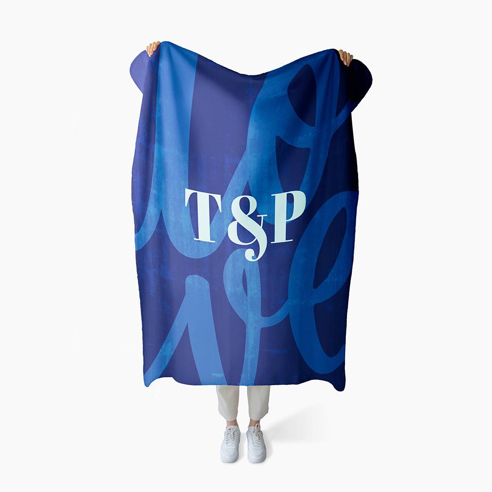Initials of Love - Custom Blanket-3 product photo