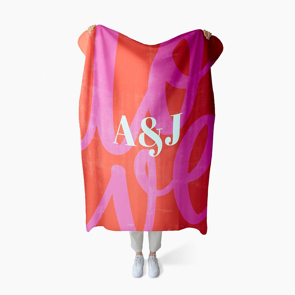 Initials of Love - Custom Blanket-1 product photo