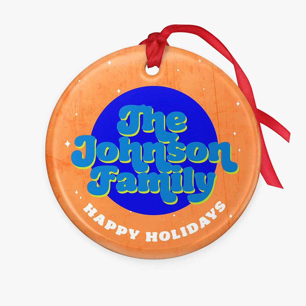 Joyful Traditions – Custom Family Christmas Ornament-2 product photo