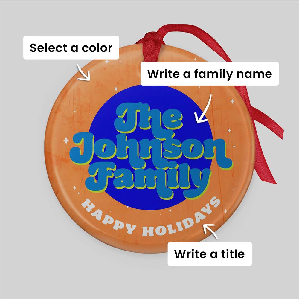 Joyful Traditions – Custom Family Christmas Ornament-6 product photo