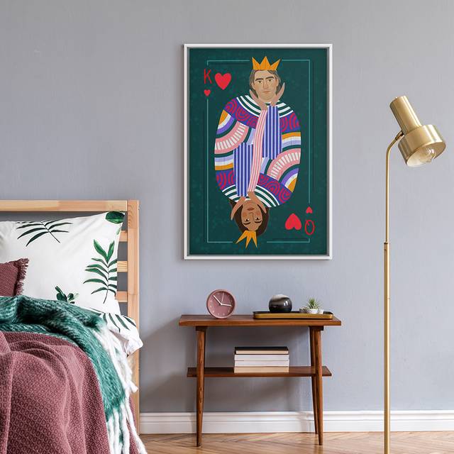 King and Queen - Custom Portrait Canvas - Lime And Lou