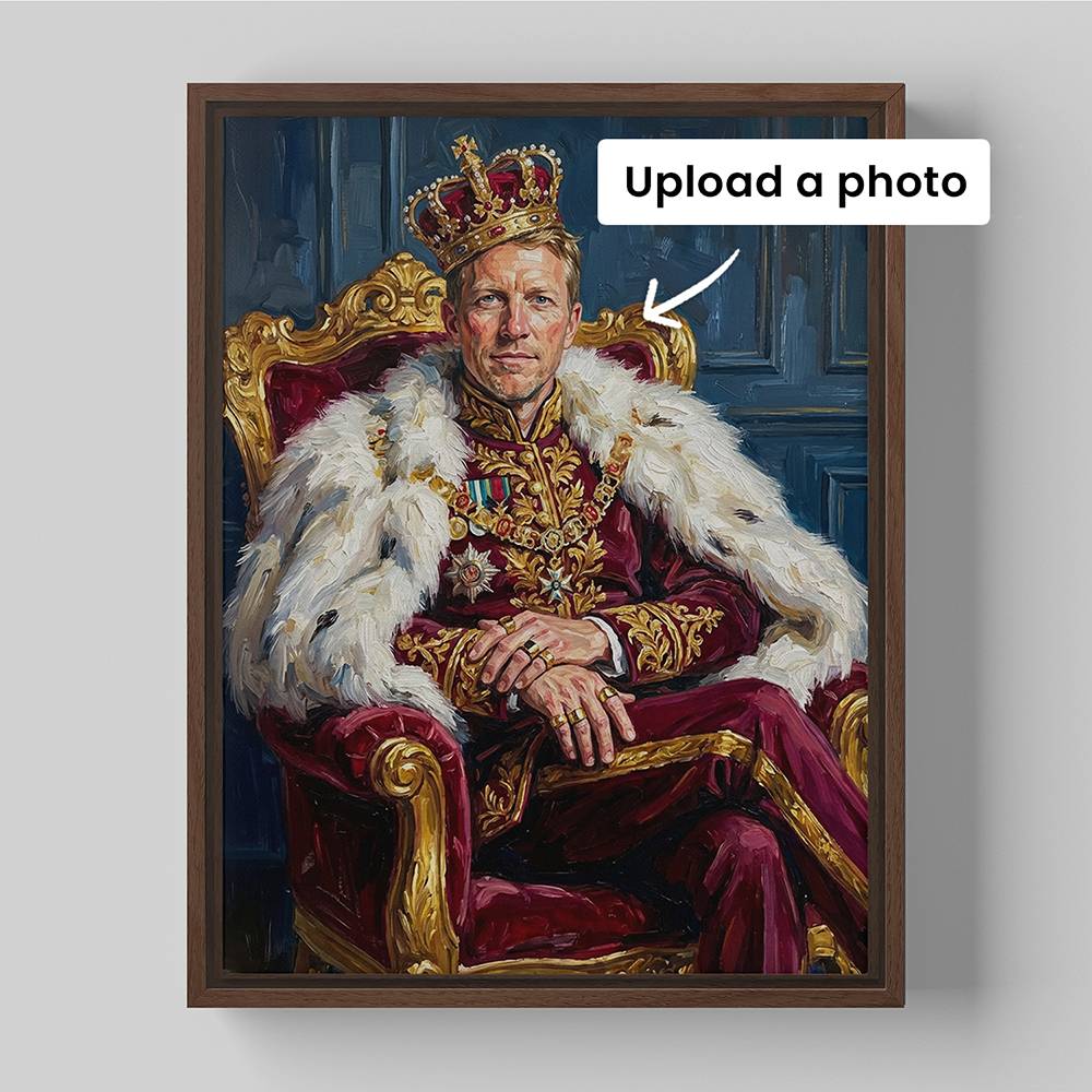 King of Our Castle - Custom Portrait Canvas-4 product photo