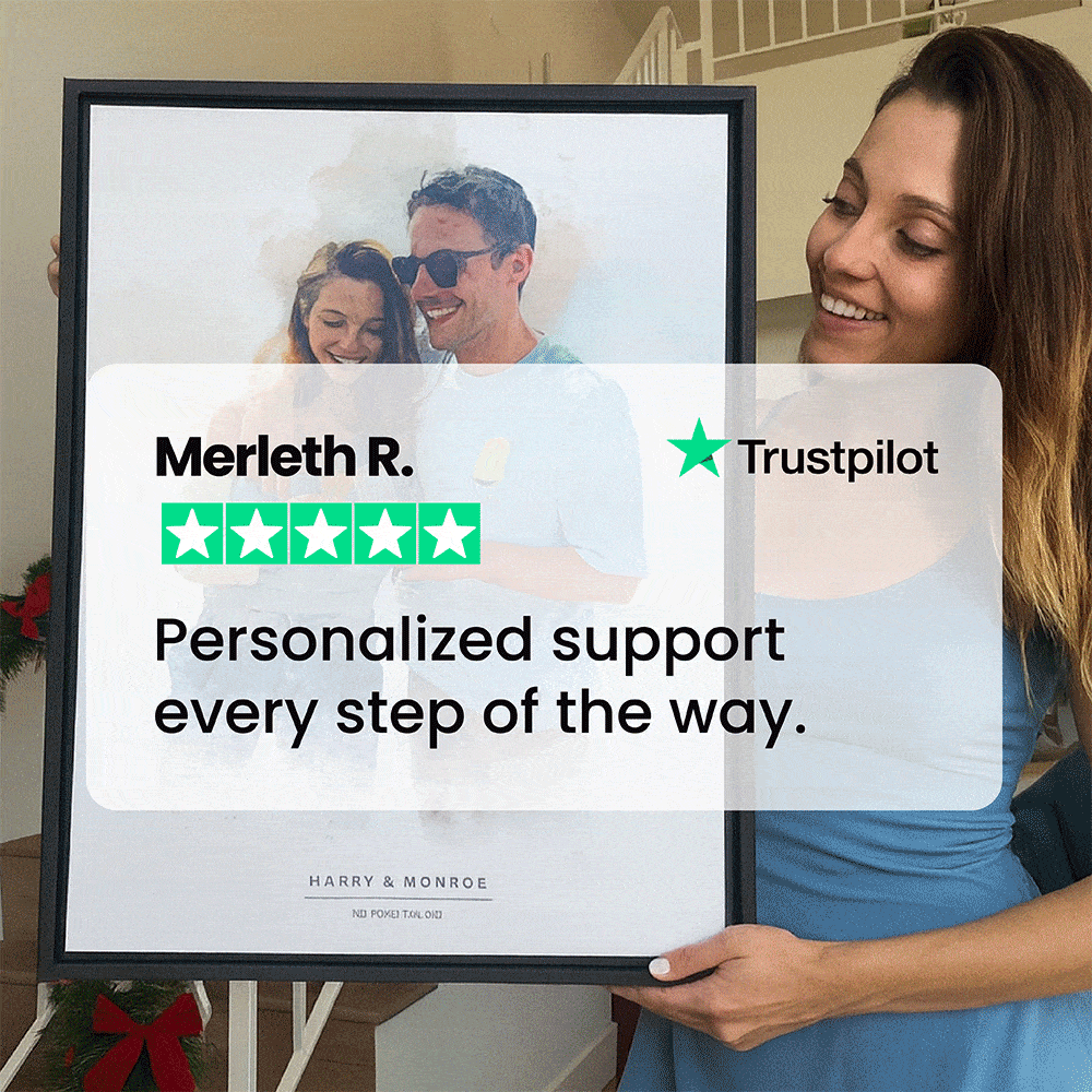 Liquid Legacy - Vertical Family Watercolor Canvas-4 product photo