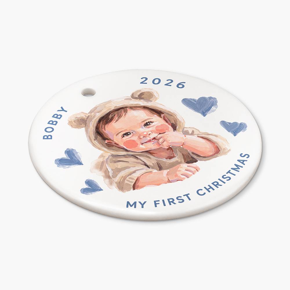 Little Christmas Wonder – Custom Ceramic Ornament-3 product photo