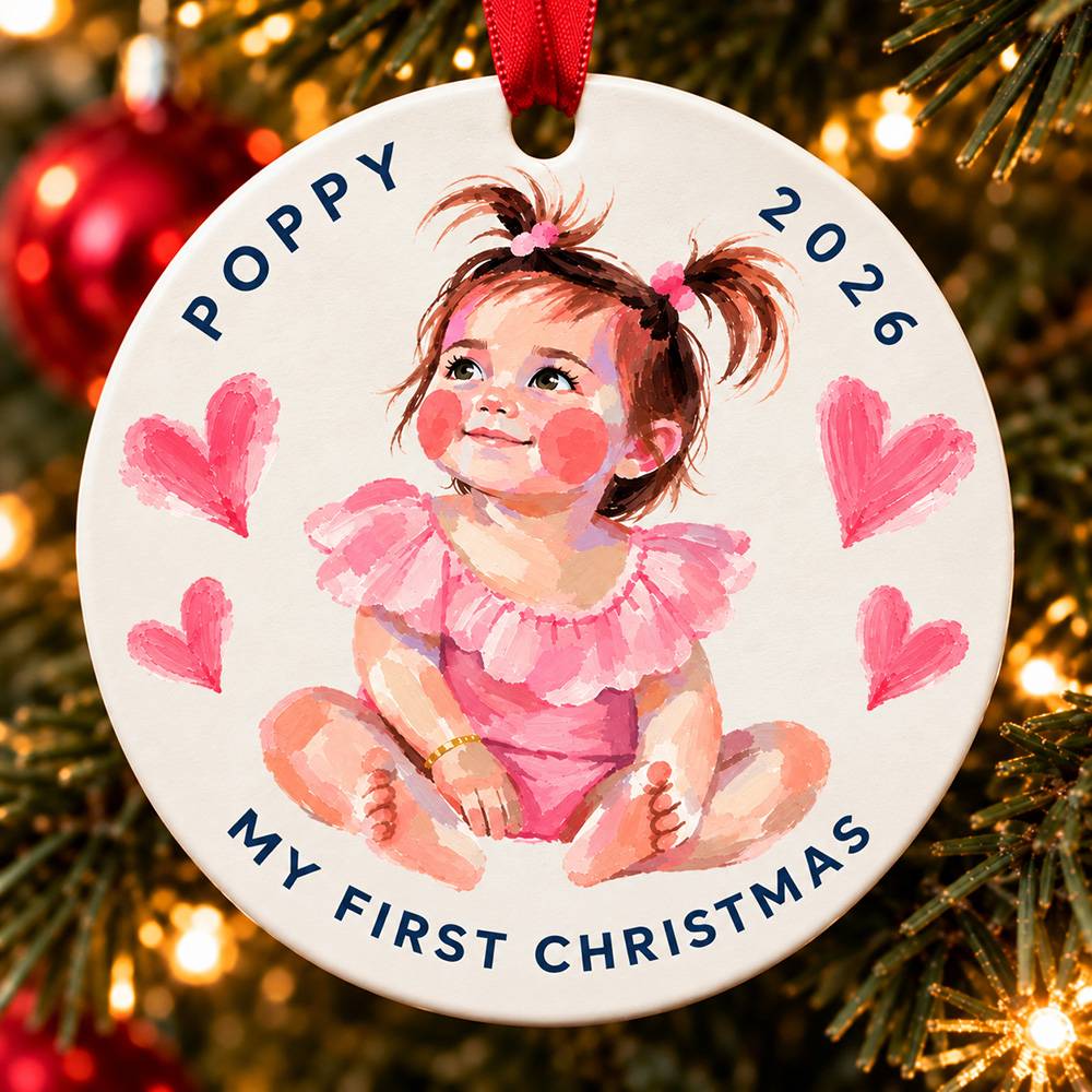 Little Christmas Wonder – Custom Ceramic Ornament-6 product photo