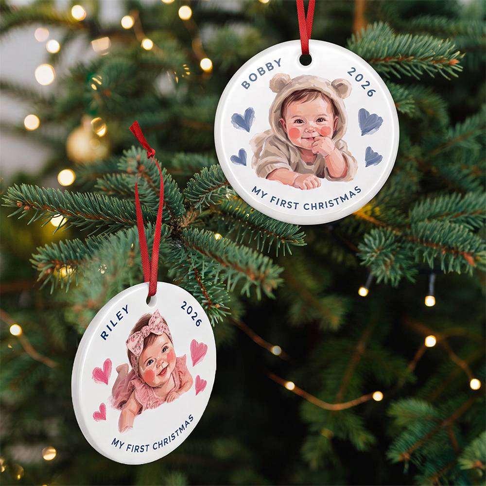 Little Christmas Wonder – Custom Ceramic Ornament-7 product photo