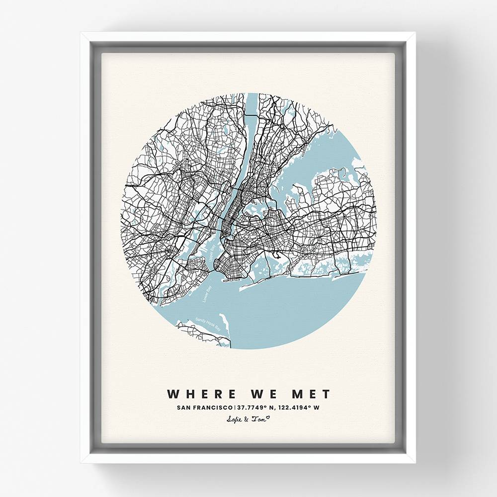 Custom Map Filled Foil Art Completely Custom Foil-Pressed Map Art