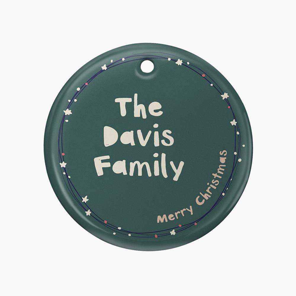 Merry & Bright – Custom Family Christmas Ornament Set of Six-7 Merry & Bright – Custom Family Christmas Ornament Set of Six-7 product photo
