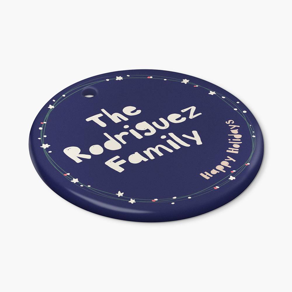 Merry & Bright – Custom Family Christmas Ornament Set of Six-8 Merry & Bright – Custom Family Christmas Ornament Set of Six-8 product photo