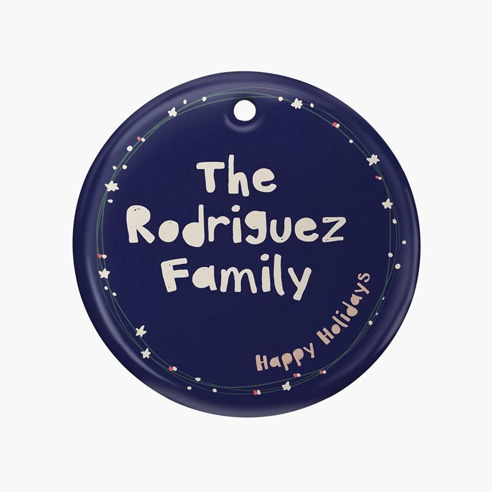 Merry & Bright – Custom Family Christmas Ornament Set of Six-1 Merry & Bright – Custom Family Christmas Ornament Set of Six-1 product photo