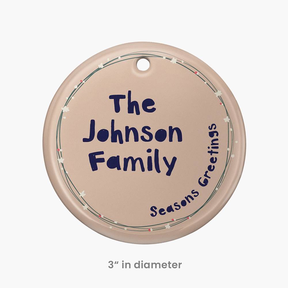 Merry & Bright – Custom Family Christmas Ornament Set of Six-5 Merry & Bright – Custom Family Christmas Ornament Set of Six-5 product photo