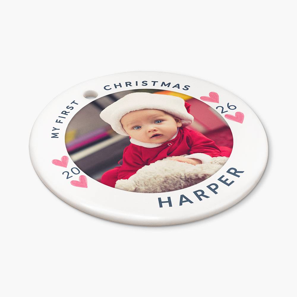 Merry Little Miracle – Custom Ceramic Ornament-3 product photo