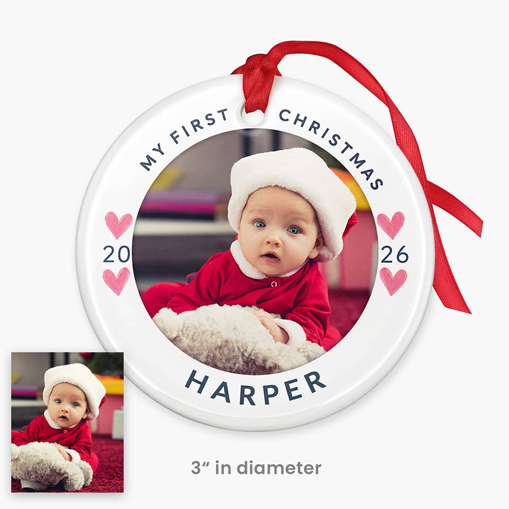 Merry Little Miracle – Custom Ceramic Ornament-6 product photo