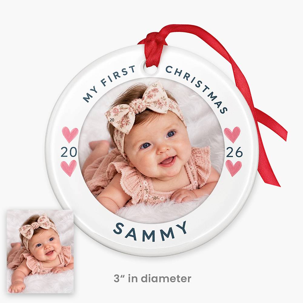 Merry Little Miracle – Custom Ceramic Ornament-5 product photo