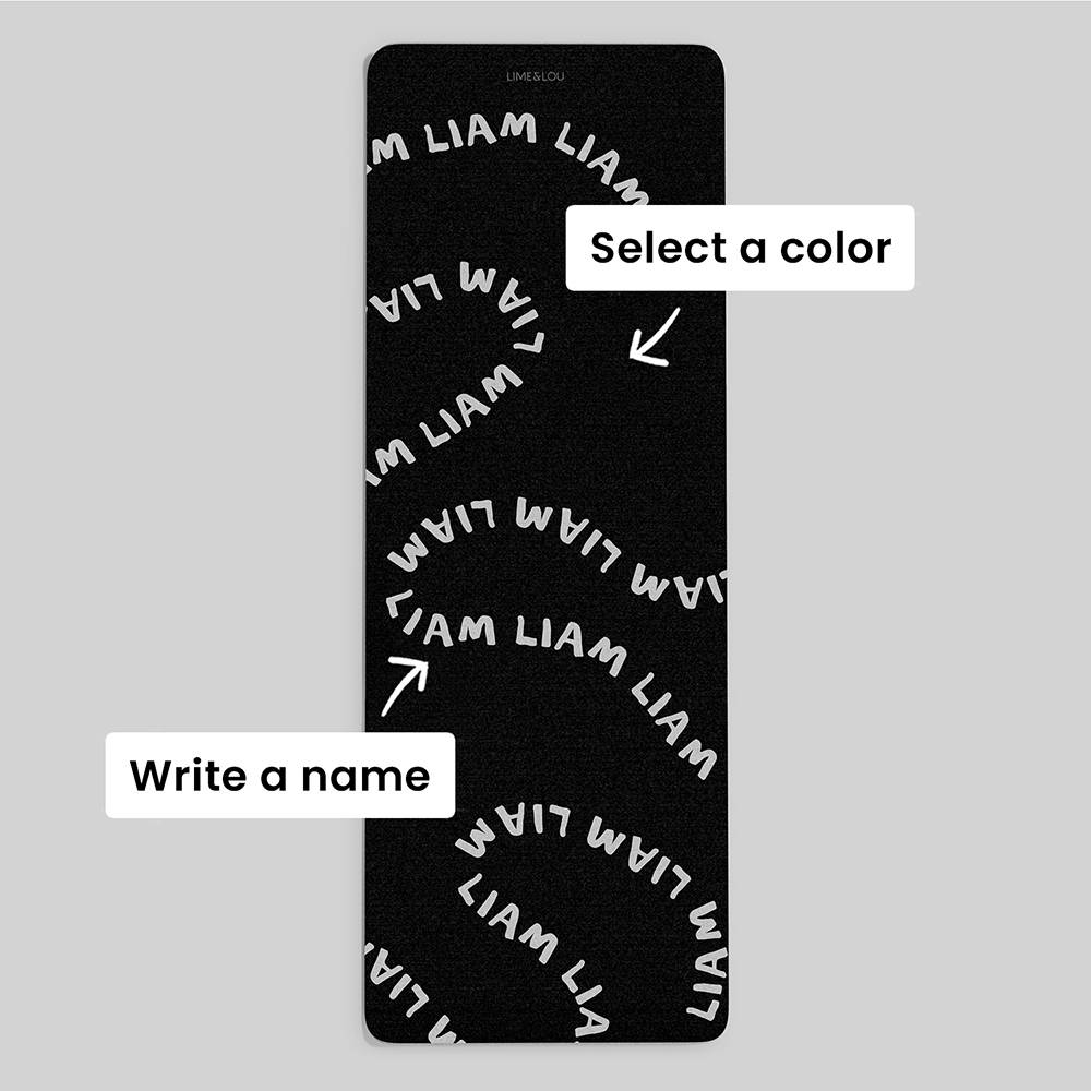 Mind Lines - Custom Name Yoga Mat-2 Mind Lines - Custom Name Yoga Mat-2 product photo