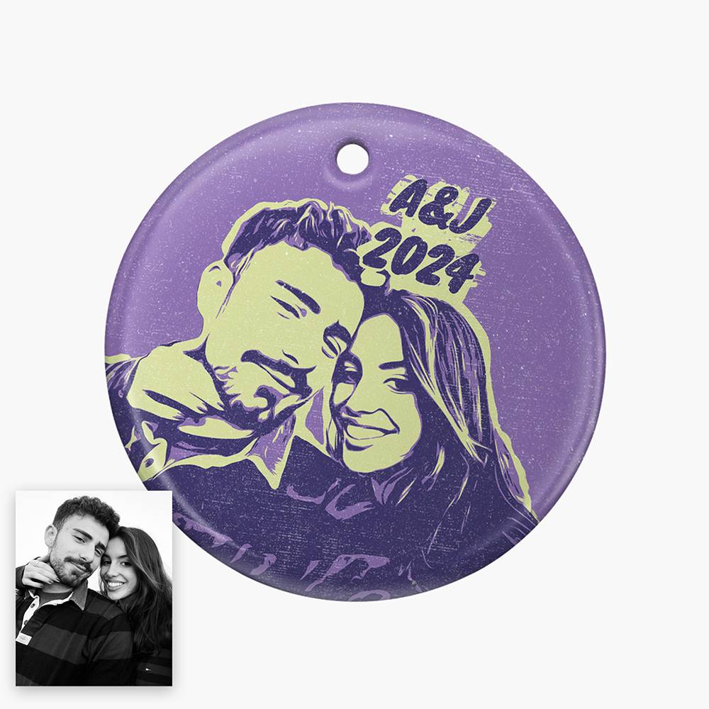 Pop Your Memories Personalized Ceramic Ornament-3 product photo