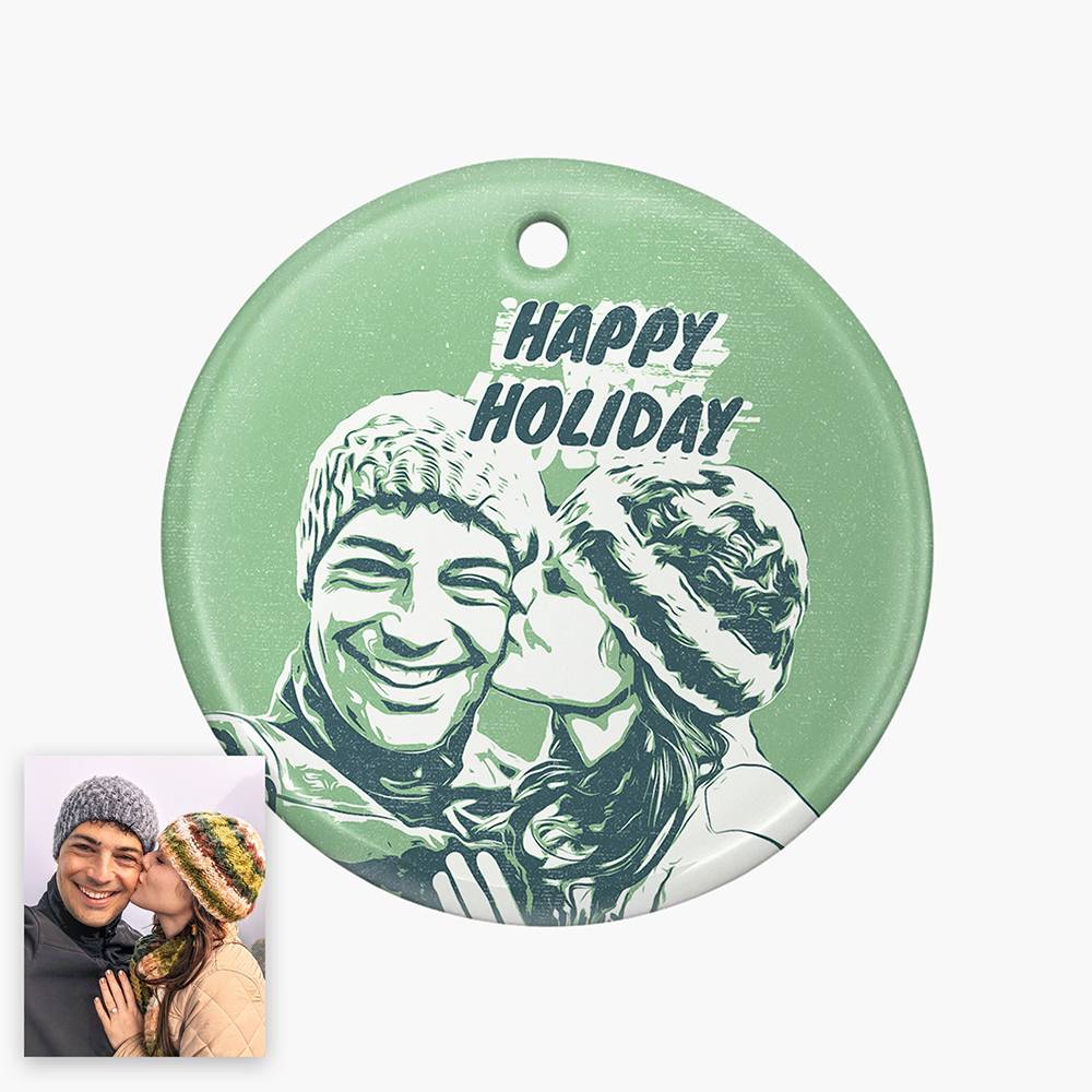 Pop Your Memories Personalized Ceramic Ornament-1 Pop Your Memories Personalized Ceramic Ornament-1 product photo