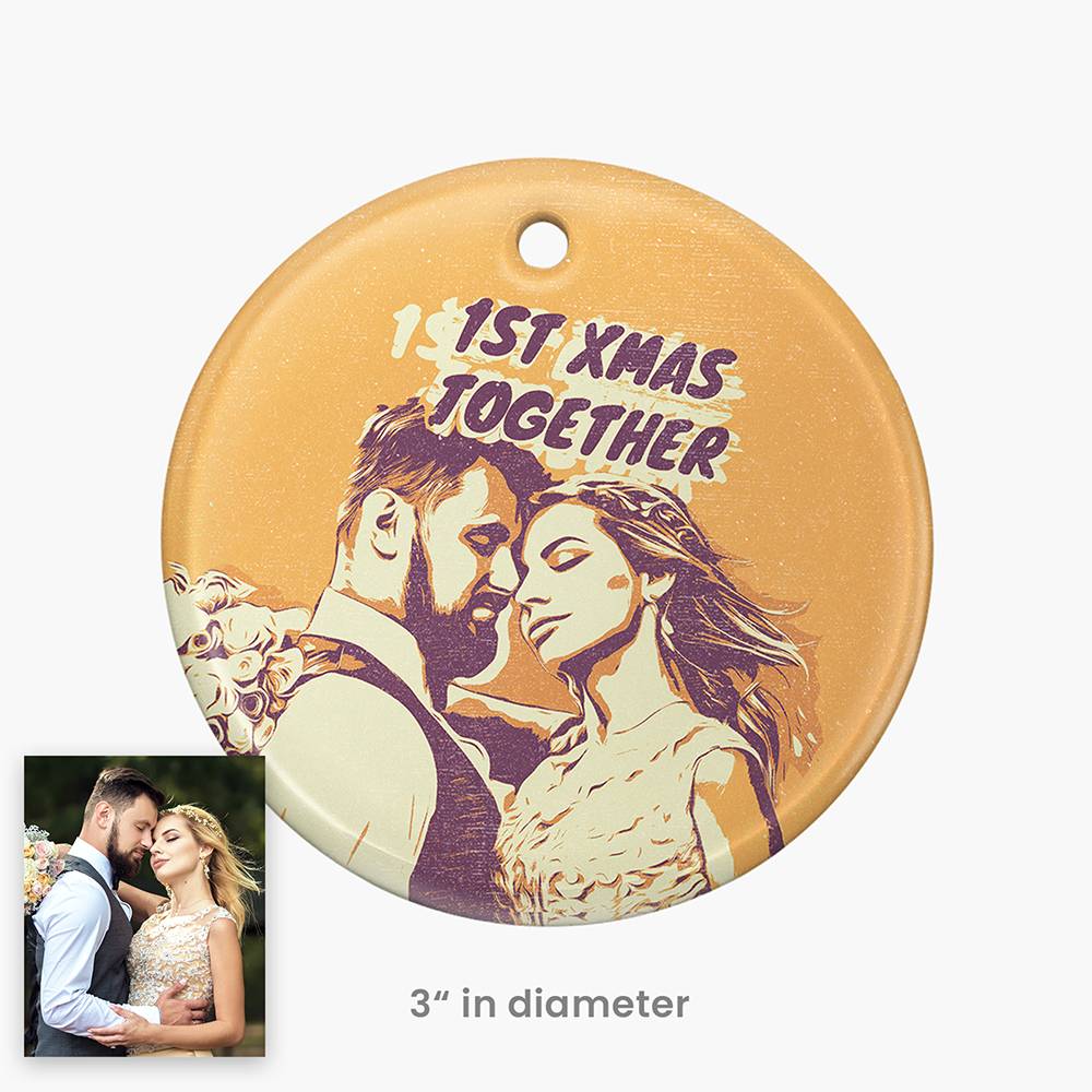 Pop Your Memories Personalized Ceramic Ornament-2 Pop Your Memories Personalized Ceramic Ornament-2 product photo