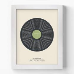 Music Memories Custom Print- Our Wedding Song