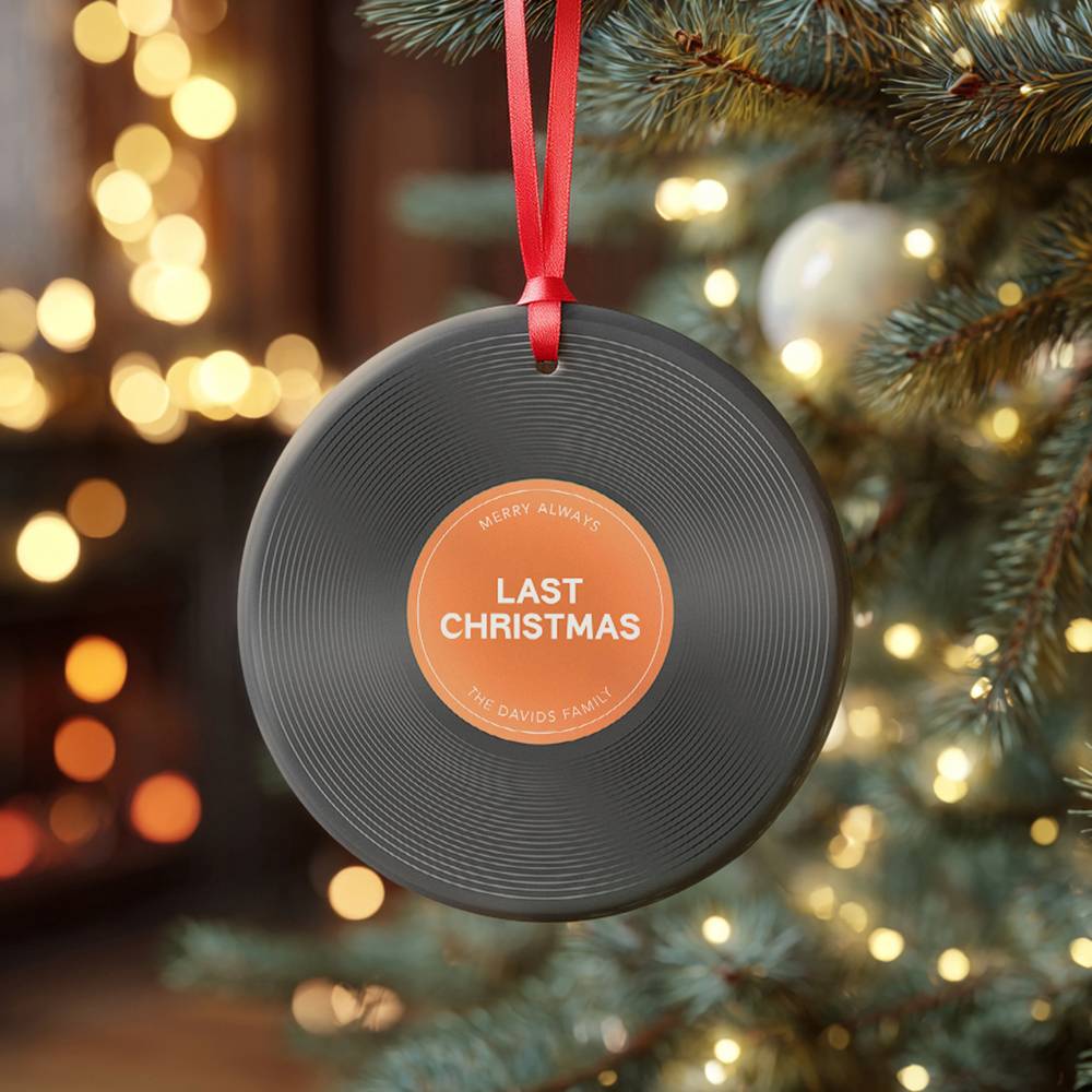 Music Memories Personalized Ceramic Ornament