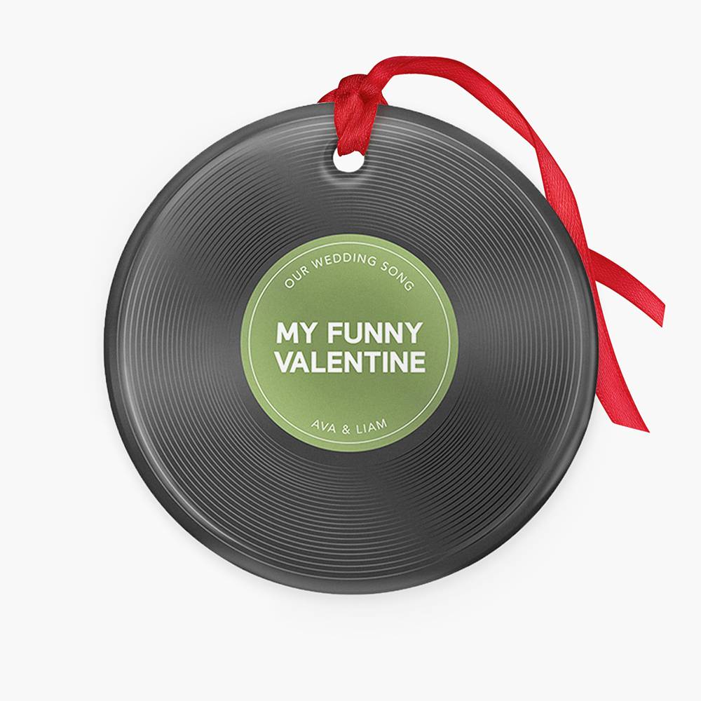 Music Memories Personalized Ceramic Ornament-3 product photo