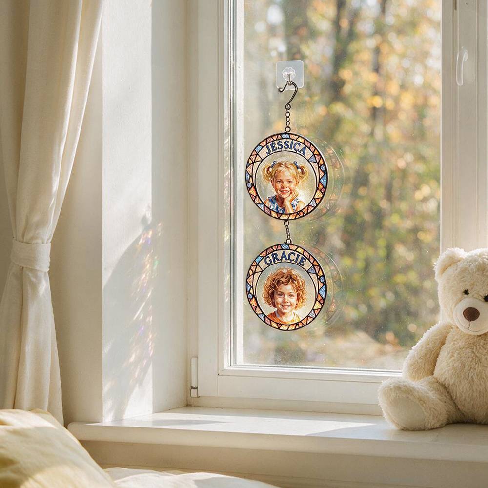 My Little Sunshines – Custom Multi-Portrait Suncatcher-8 My Little Sunshines – Custom Multi-Portrait Suncatcher-8 product photo