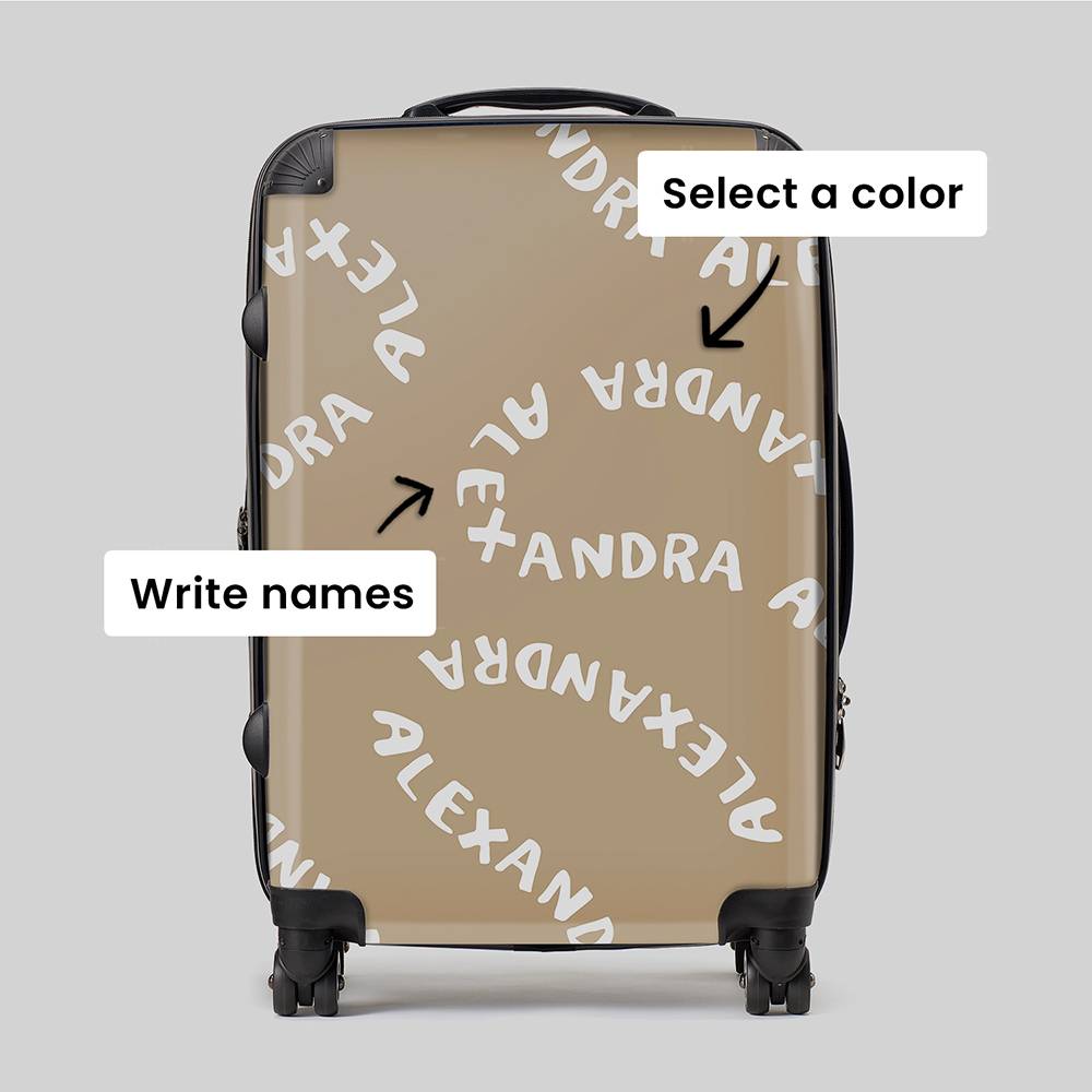 Name Tag - Custom Medium Check-In Suitcase-6 product photo