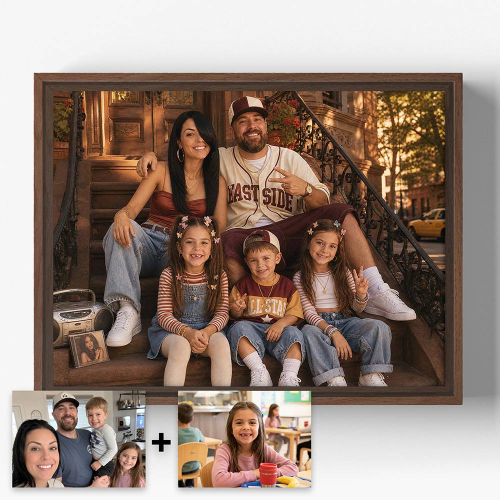 Neon Streets – Custom Portrait Canvas-1 product photo