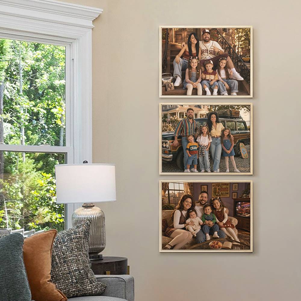 Neon Streets – Custom Portrait Canvas-4 product photo