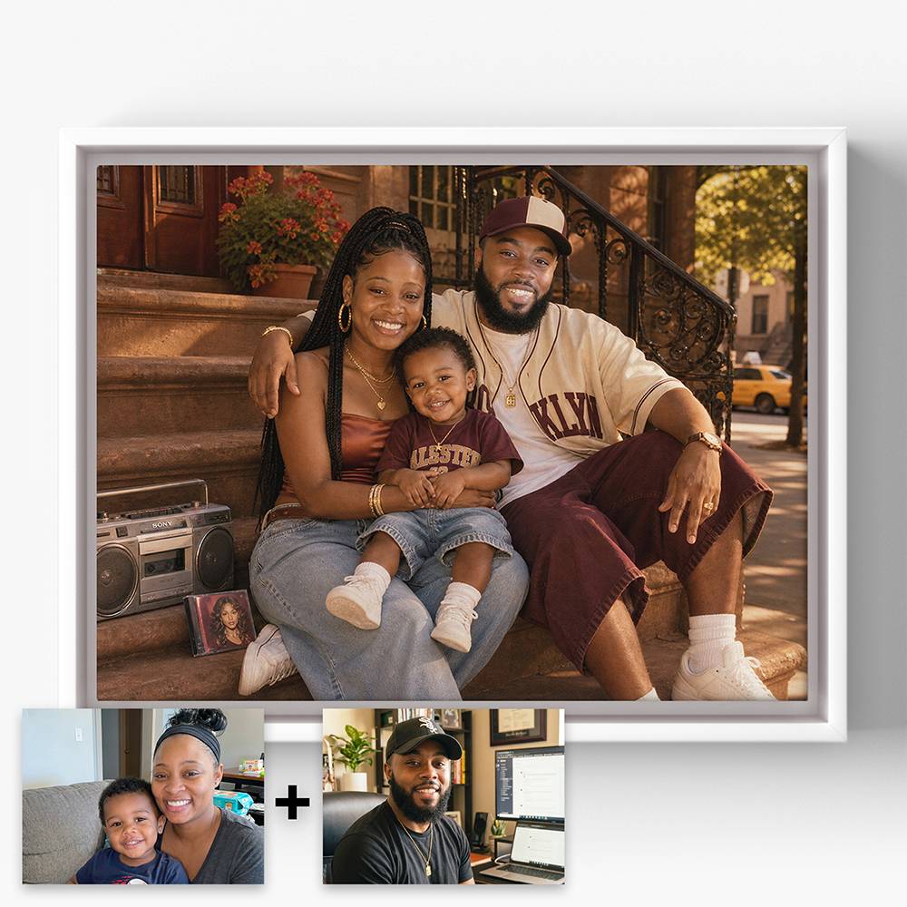 Neon Streets – Custom Portrait Canvas-6 product photo