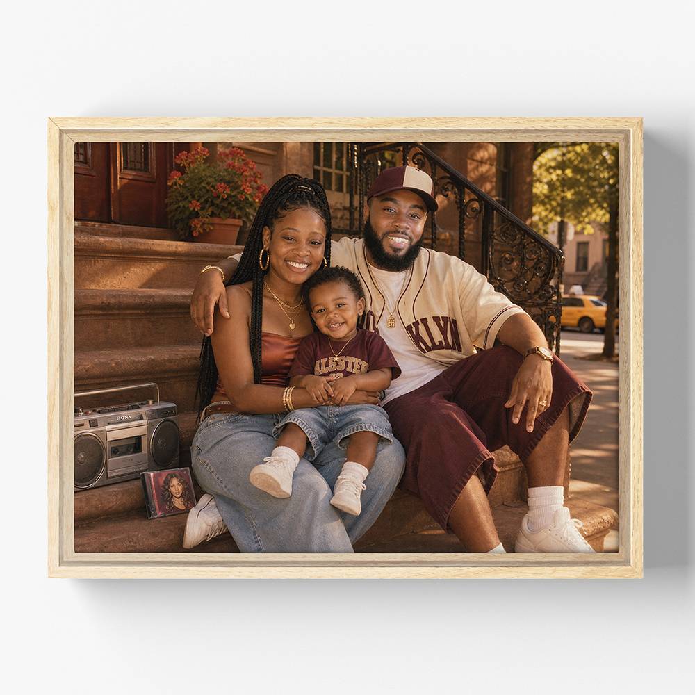 Neon Streets – Custom Portrait Canvas-3 product photo