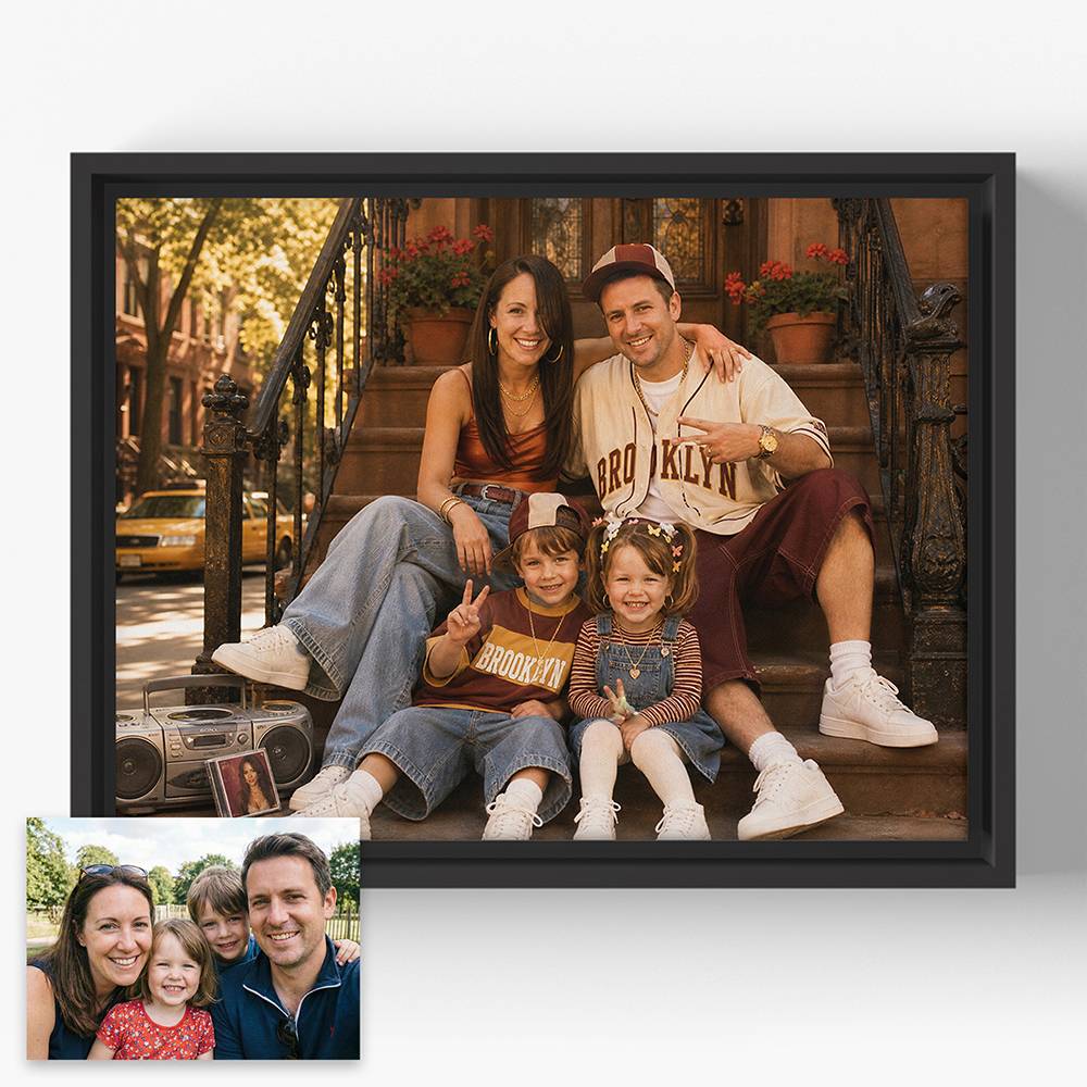 Neon Streets – Custom Portrait Canvas-5 product photo