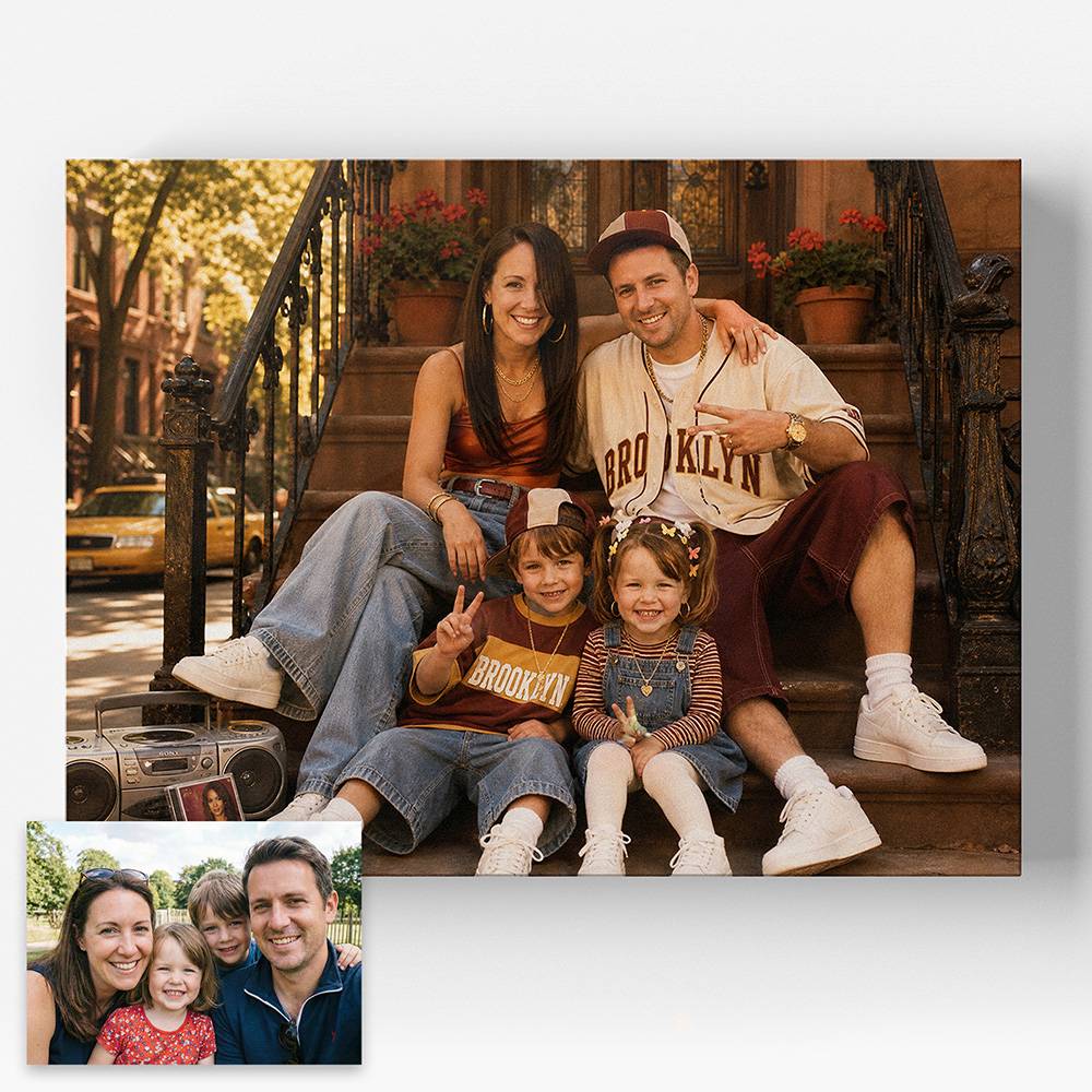 Neon Streets – Custom Portrait Metal-5 product photo